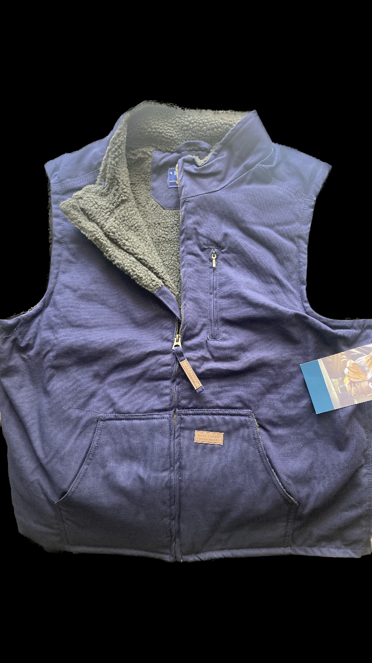 Fleece lined/work vest