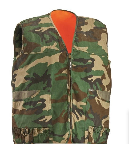 Italian made Reversible hunting and forester vest