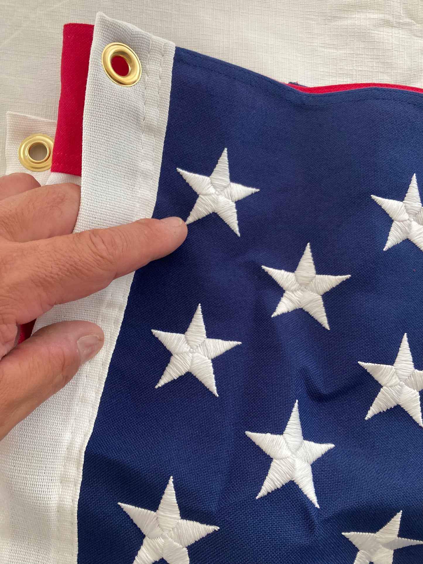 DECOR/100% made in USA hand stitched Flag