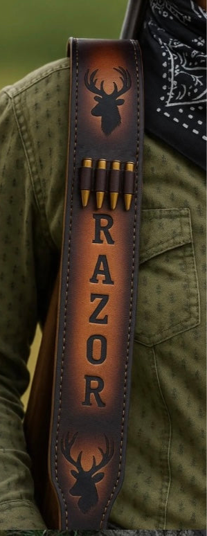 NEW CUSTOM MADE LEATHER RIFLE SLINGS